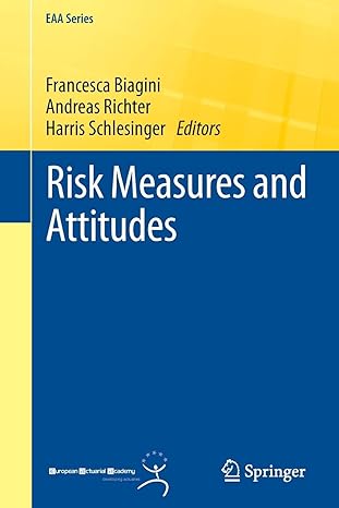 risk measures and attitudes 1st edition francesca biagini ,andreas richter ,harris schlesinger 1447149254,