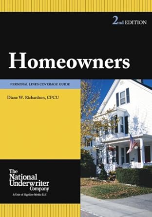 homeowners personal lines coverage guide 2nd edition diane w. richardson 0872183955, 978-0872183957