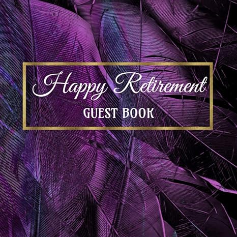 happy retirement guest book personalized retirement to sign in guestbook guest comments book with address