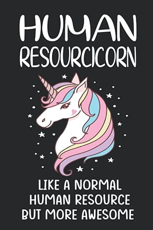 human resourcicorn like a normal human resource but more awesome planner for hr officers with unicorn design