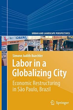labor in a globalizing city economic restructuring in s o paulo brazil 1st edition simone judith buechler