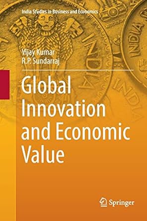 global innovation and economic value 1st edition vijay kumar ,r. p. sundarraj 8132239040, 978-8132239048