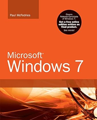 microsoft windows 7 1st edition paul mcfedries 0672330695, 978-0672330698