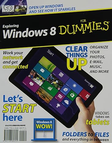 exploring windows 8 for dummies 1st edition galen gruman 1118484797, 978-1118484791