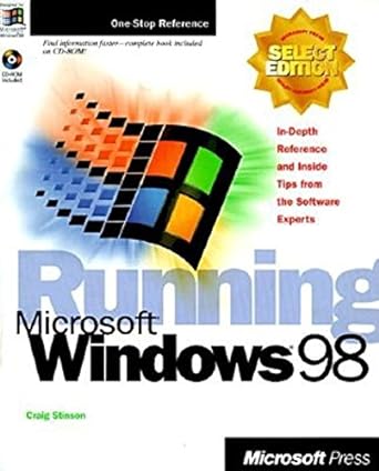 running microsoft windows 98 1st edition craig stinson 1572316810, 978-1572316812