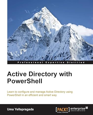 active directory with powershell 1st edition uma yellapragada 1782175997, 978-1782175995