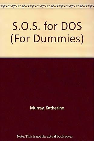 s o s for dos 1st edition katherine murray 1568840438, 978-1568840437