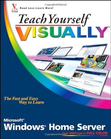 teach yourself visually windows home server 1st edition paul mcfedries 0470226390, 978-0470226391