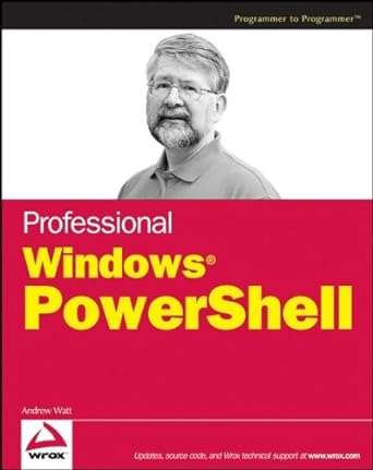 professional windows powershell 1st edition andrew watt 0471946931, 978-0471946939