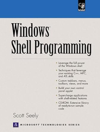 windows shell programming 1st edition scott seely 0130254967, 978-0130254962