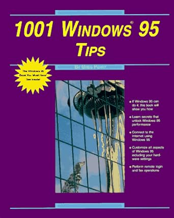 1001 windows 95 tips 1st edition greg m perry ,kris a jamsa 1884133150, 978-1884133152