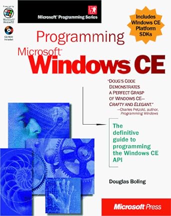programming microsoft windows ce 1st edition douglas boling 1572318562, 978-1572318564