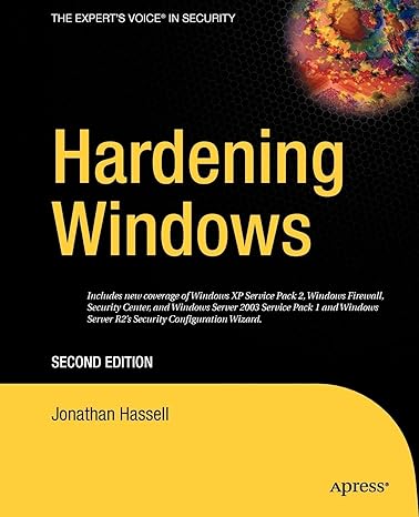 hardening windows 2nd edition jonathan hassell 1590595394, 978-1590595398