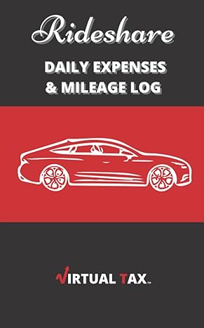 rideshare daily expenses and mileage log virtual tax 1st edition virtual tax 979-8811493265