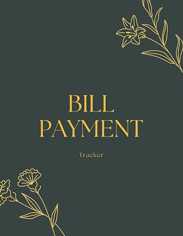 bill payment tracker tracker book for keep a record of your monthly bill payments large size 8 5x11 inches