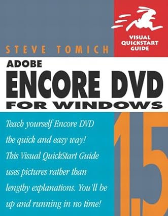 adobe encore dvd 1 5 for windows 1st edition steve tomich 0321293924, 978-0321293923
