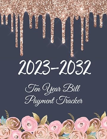 ten year bill payment tracker simple monthly bill records and checklist organizer planner 120 months 10 years