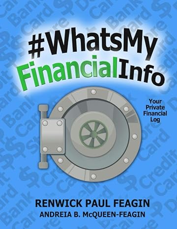 whats my financial info your private financial log vault 1st edition renwick paul feagin, andreia b mcqueen