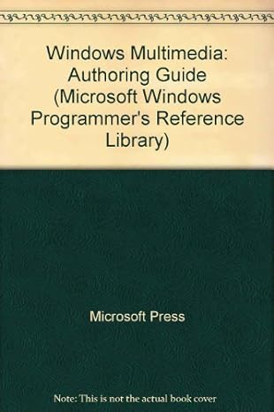 windows multimedia authoring guide 1st edition microsoft press 1556153910, 978-1556153914