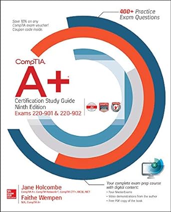 comptia a+ certification study guide 9th edition faithe wempen ,jane holcombe 125985941x, 978-1259859410
