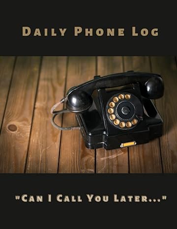 daily phone log telephone message log to track incoming calls and messages 1st edition verse one enterprises