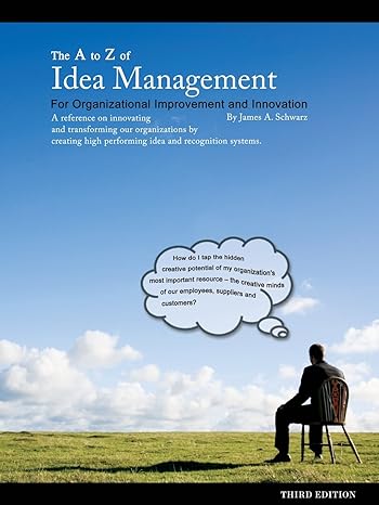 the a to z of idea management for organizational improvement and innovation 1st edition james arthur schwarz