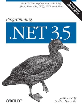 programming net 3 5 1st edition jesse liberty ,alex horovitz 059652756x, 978-0596527563