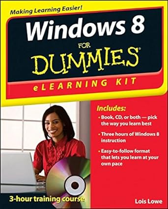 windows 8 for dummies elearning kit 1st edition faithe wempen 1118202872, 978-1118202876