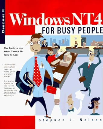 windows nt 4 for busy people 1st edition stephen l nelson 0078822548, 978-0078822544