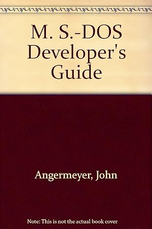 ms dos developers guide 2nd edition kevin angermeyer, john jaeger 0672224097, 978-0672224096