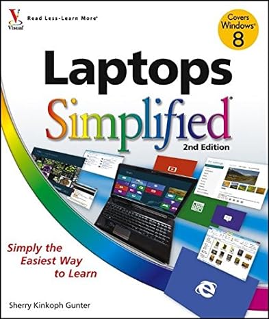 laptops simplified 2nd edition sherry kinkoph gunter 1118252926, 978-1118252925