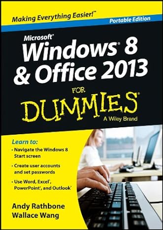 windows 8 and office 2013 for dummies portable edition andy rathbone ,wallace wang 1118669533, 978-1118669532