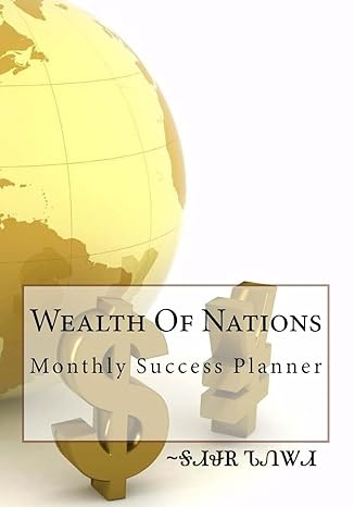 wealth of nations monthly success planner 1st edition lisa christine christiansen 0692643206, 978-0692643204
