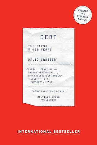 debt the first 1st edition david graeber 1612194192, 978-1612194196