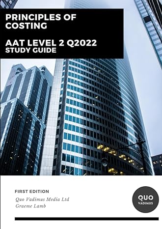 principles of costing aat level 2 q2022 1st edition graeme lamb 979-8858640714