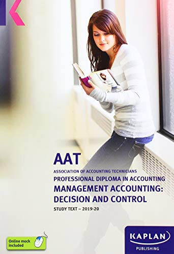 aat association of accounting technicians professional diploma in accounting management accounting decision