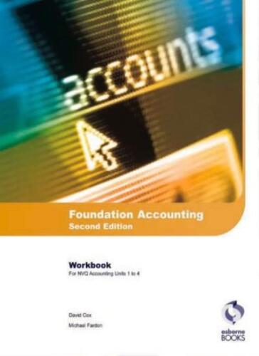 foundation accounting workbook 2nd edition michael fardon, david cox 9781872962528