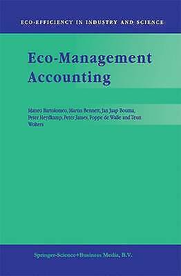 eco management accounting based upon the ecomac research projects 1st edition f.b. de walle, matteo