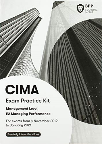 cima e2 managing performance exam practice kit 1st edition bpp learning media 9781509729982