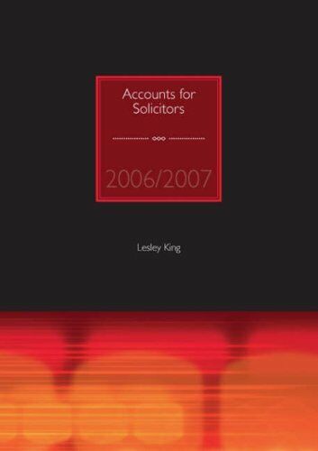 accounts for solicitors 1st edition lesley king 9781905391127