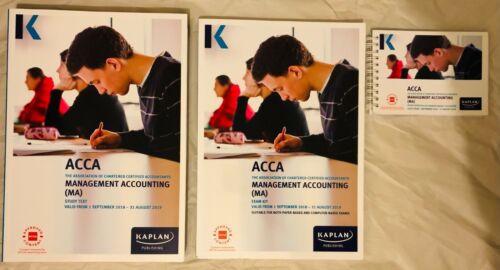acca management accounting ma f2 study kit kaplan sept18 aug19 1st edition kaplan publishing 9781787400788