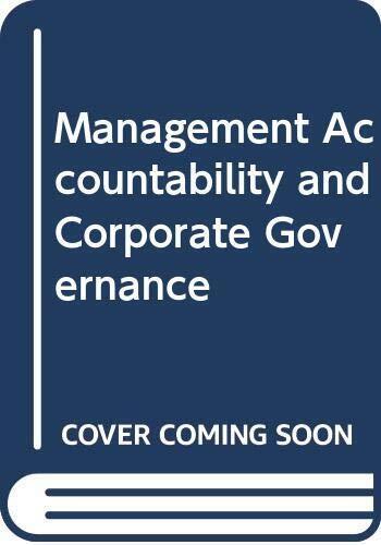 management accountability and corporate governance 1st edition k. midgley 9780333312001