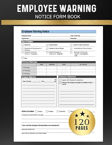 employee warning notice form book a comprehensive guide to employee warning dynamics employee discipline form