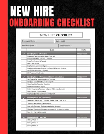 new hire onboarding checklist a comprehensive approach to effortless employee integration human resource