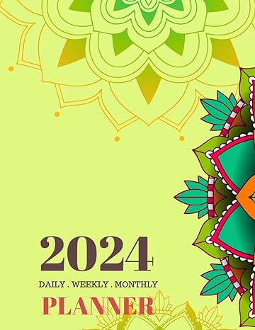 planner 2024 weekly monthly yearly organiser yellow cover 122 pages calendar 1st edition print plan b0crqsglft