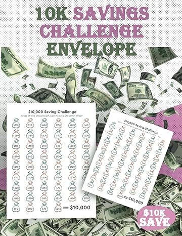 10k savings challenge envelope 120 pages savings tracker planner weekly savings tracker to reach your