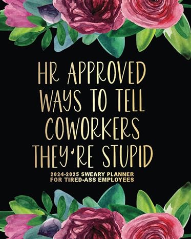 hr approved ways to tell coworkers theyre stupid 2024 2025 sweary planner for tired ass employees 1st edition