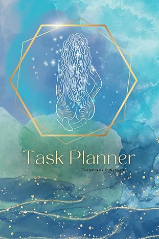 daily task planner divine feminine blue watercolor planner divine feminine blue watercolor design gold