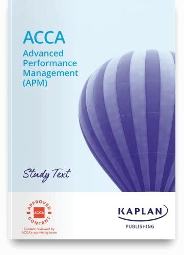 acca advanced performance management apm 1st edition kaplan 1787406032