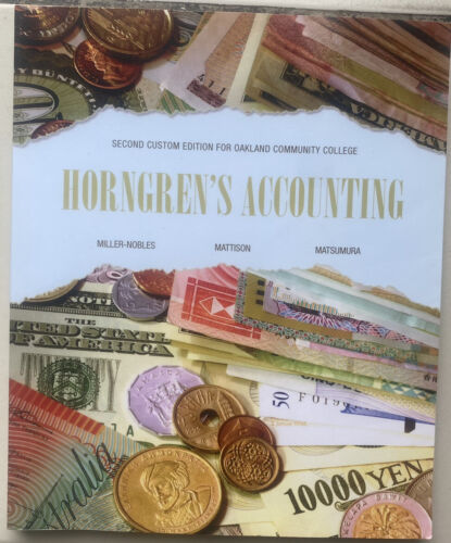 horngren s accounting 2nd edition mattison, miller nobles, matsumura 9781323769959